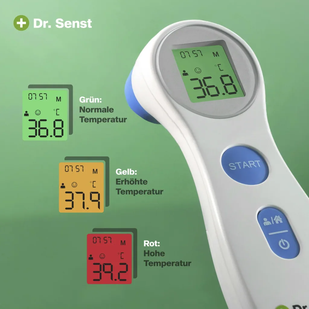 Infrared forehead thermometer
