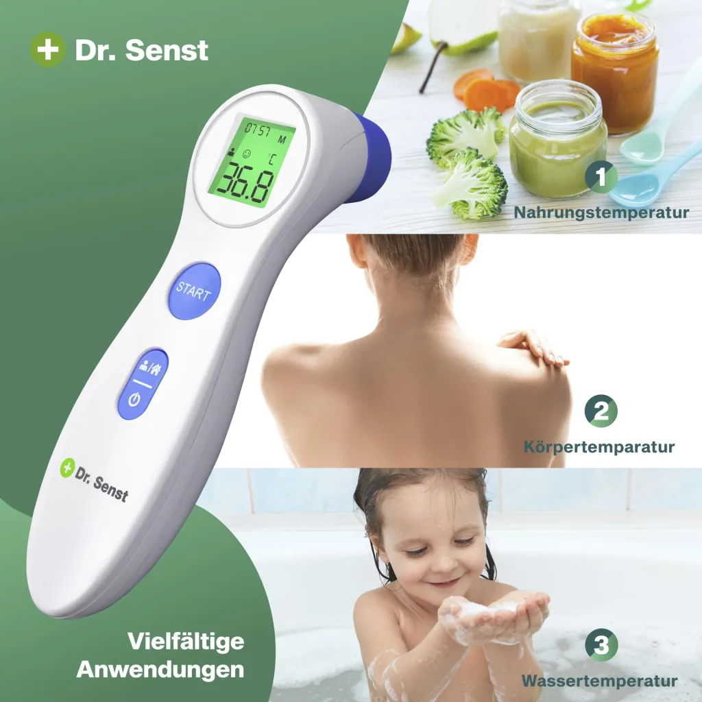 Infrared forehead thermometer
