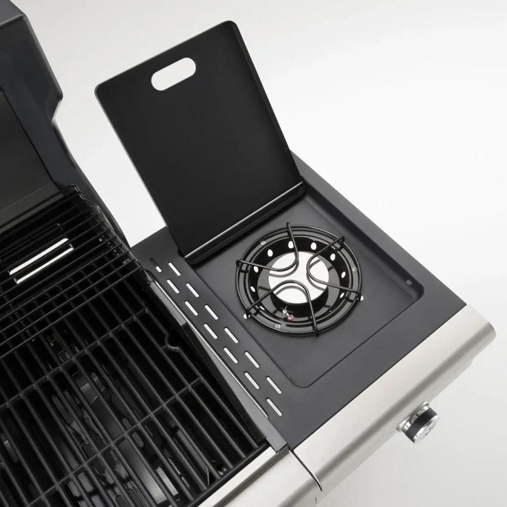 Triton PTS 3.1 gas grill - grill surface 65 x 44 cm - silver - with side burner and PTS system