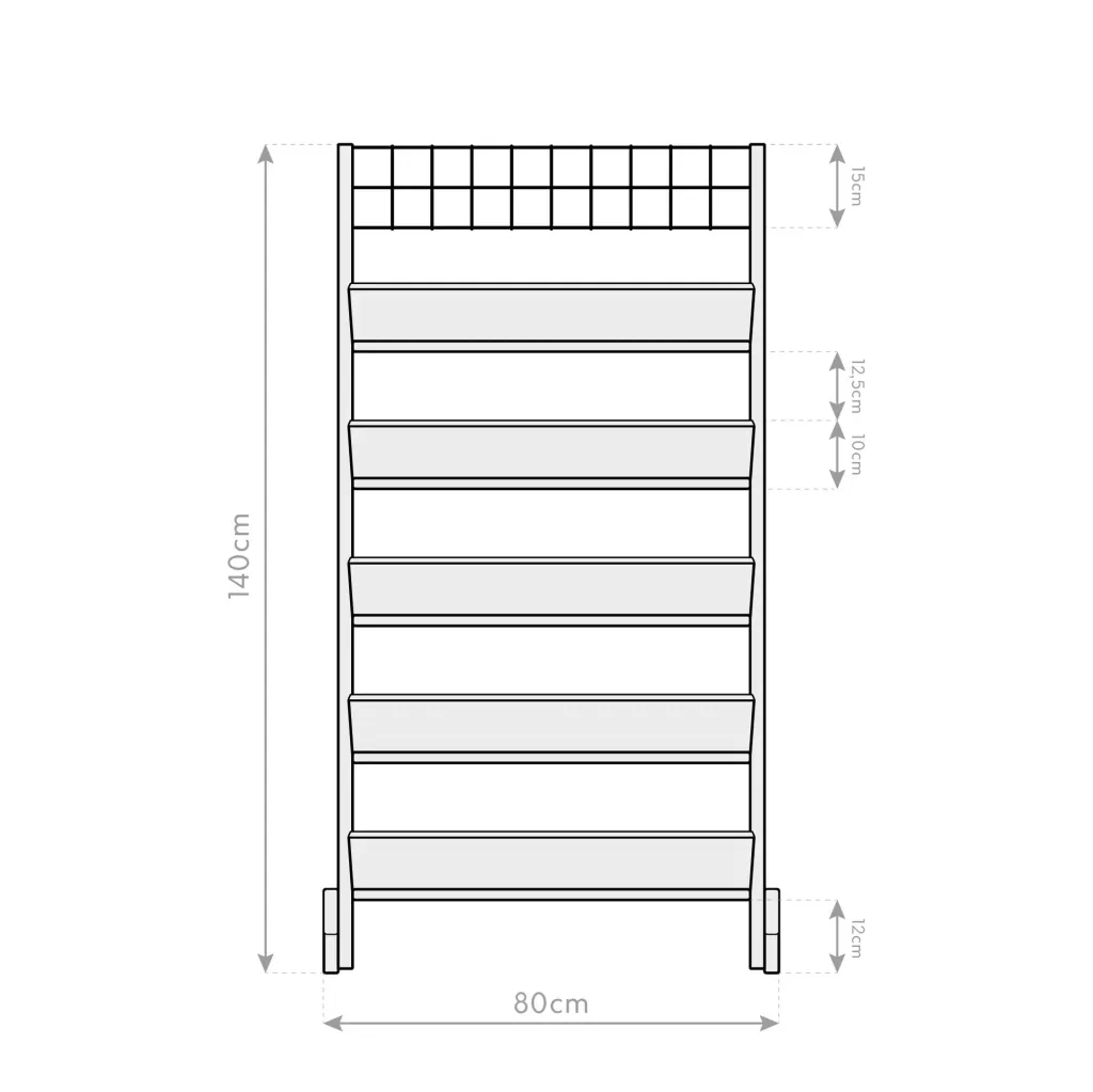 Premium herb rack XL with trellis