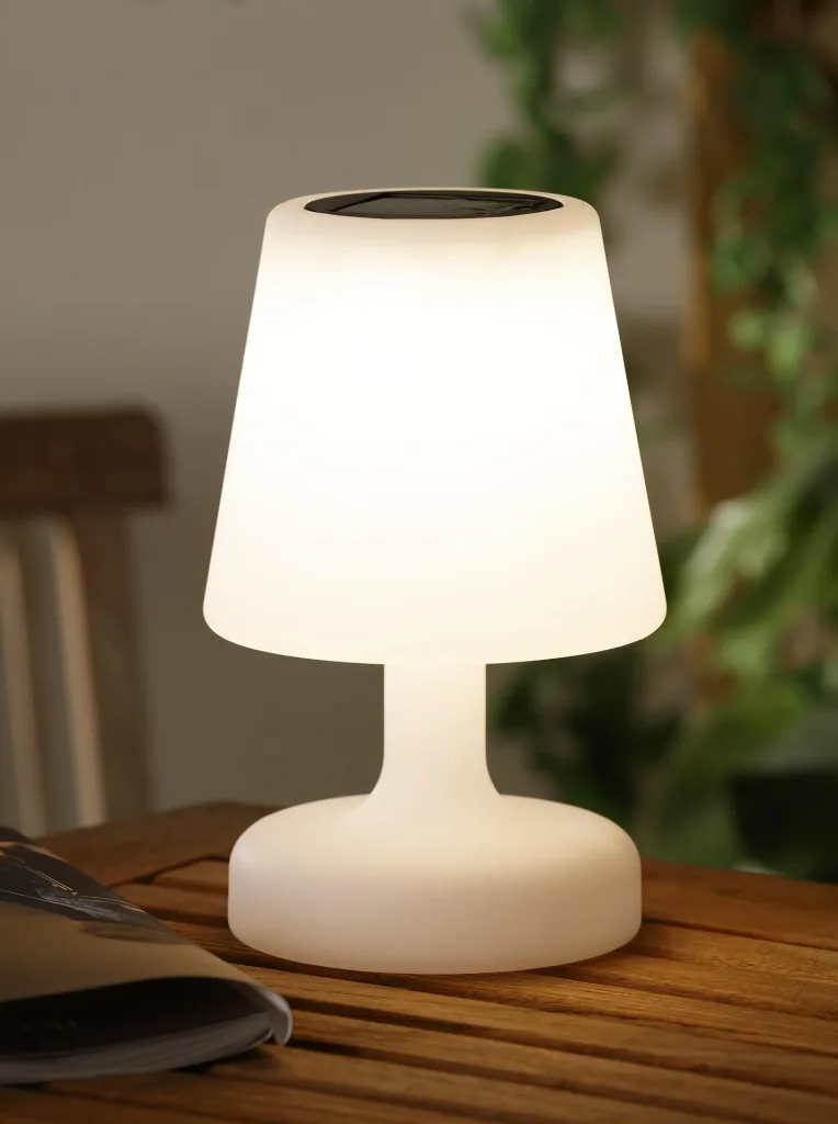 LED solar lamp with 2 brightness levels