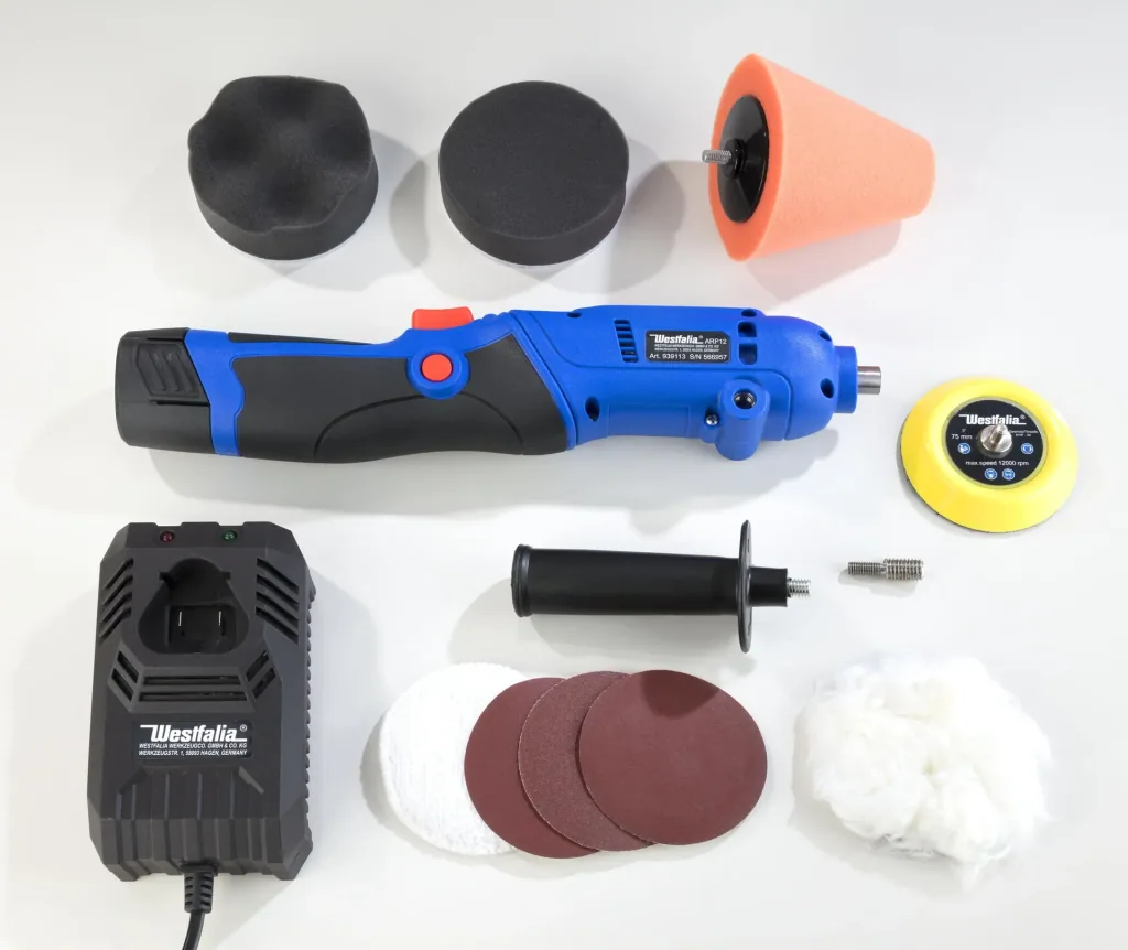 12 Volt Cordless Polishing Machine Rotation - including accessories and bag