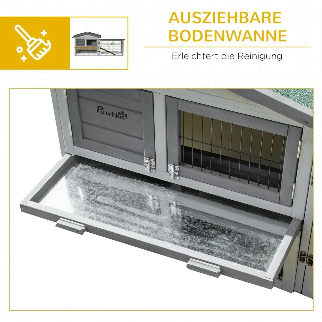 Small animal hutch for 2 dwarf rabbits