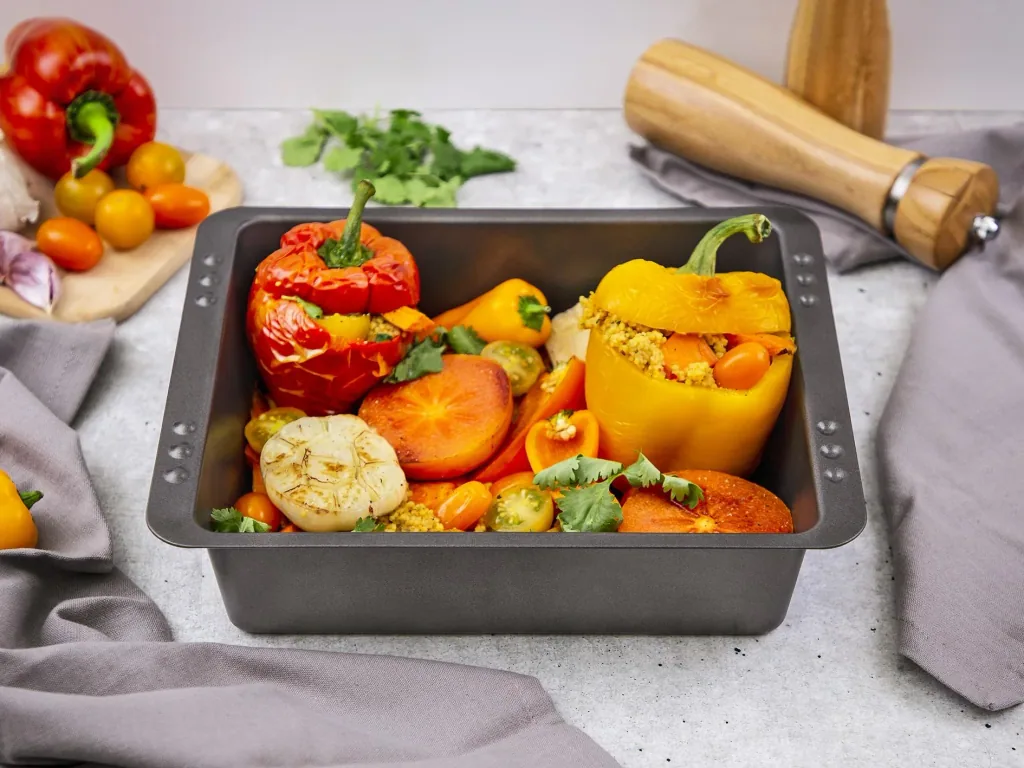 Easy Oven 4-piece combo roasting set including spatula and recipe book