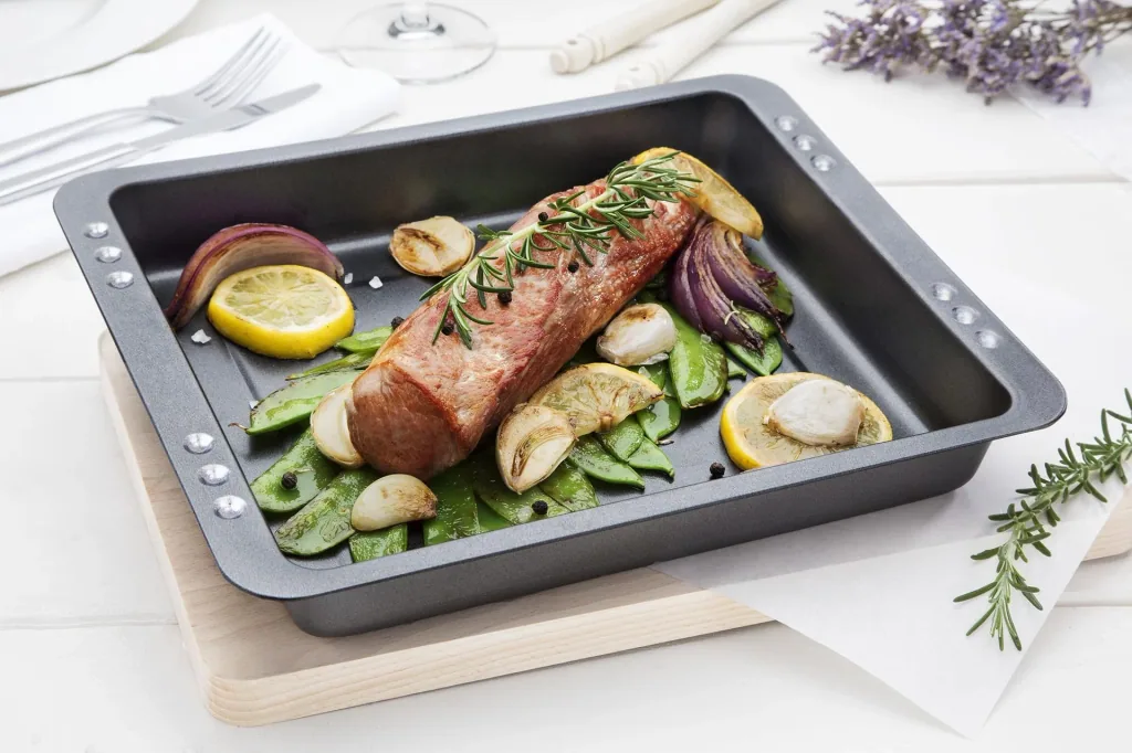 Easy Oven 4-piece combo roasting set including spatula and recipe book