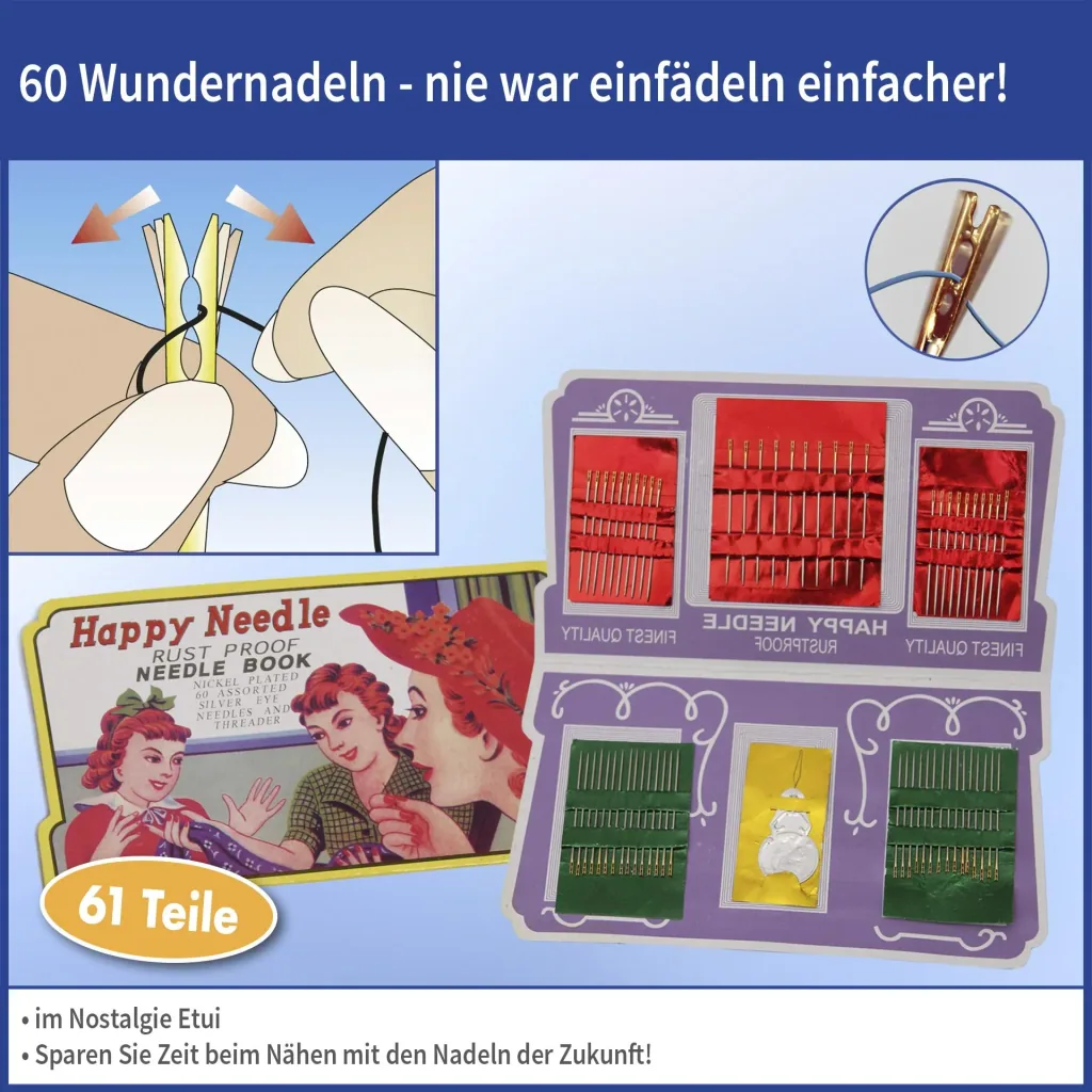 Miracle Needles 60 pieces + FREE threader