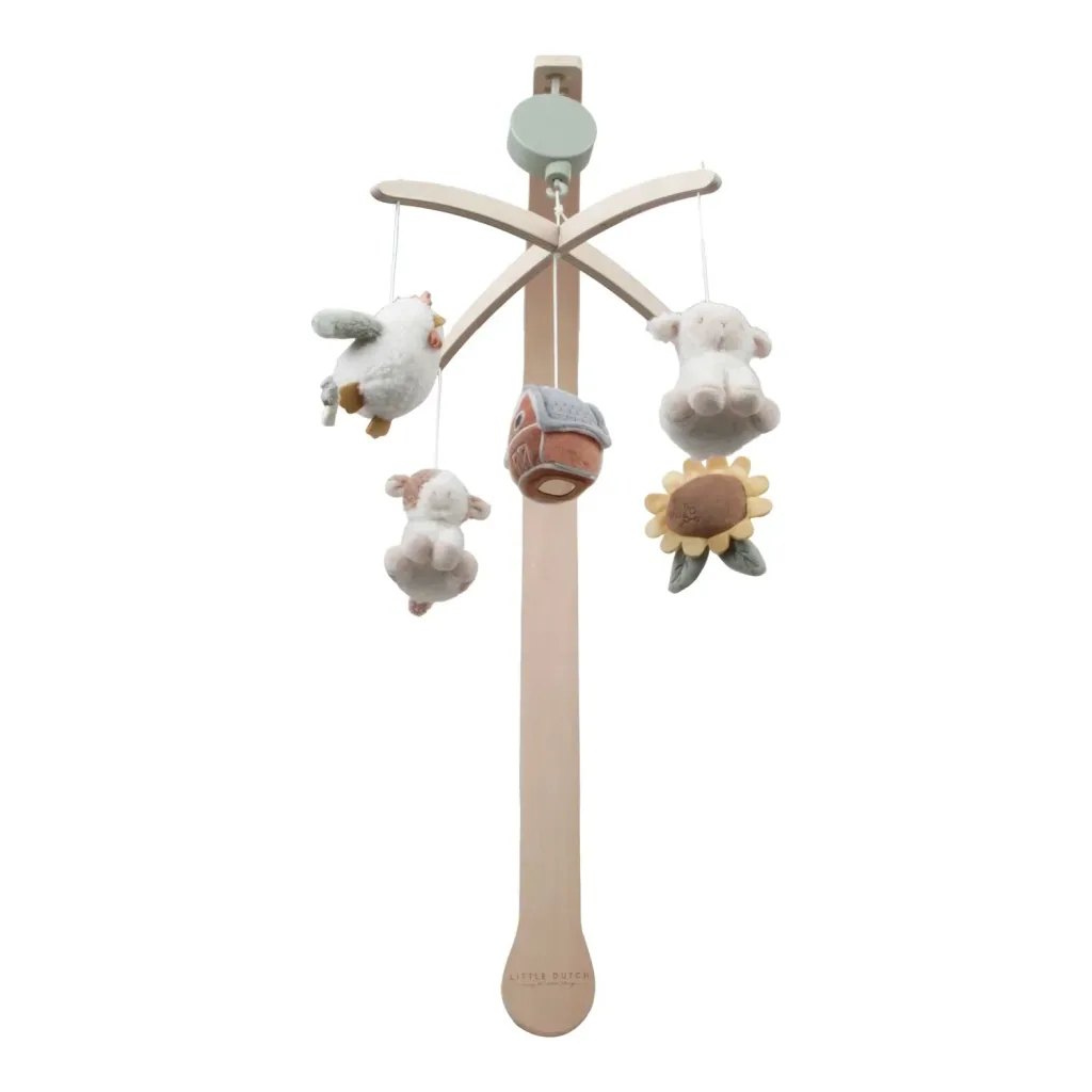 Little Dutch Baby Mobile, Mobile for Baby Crib, Musical Mobile, Little Farm