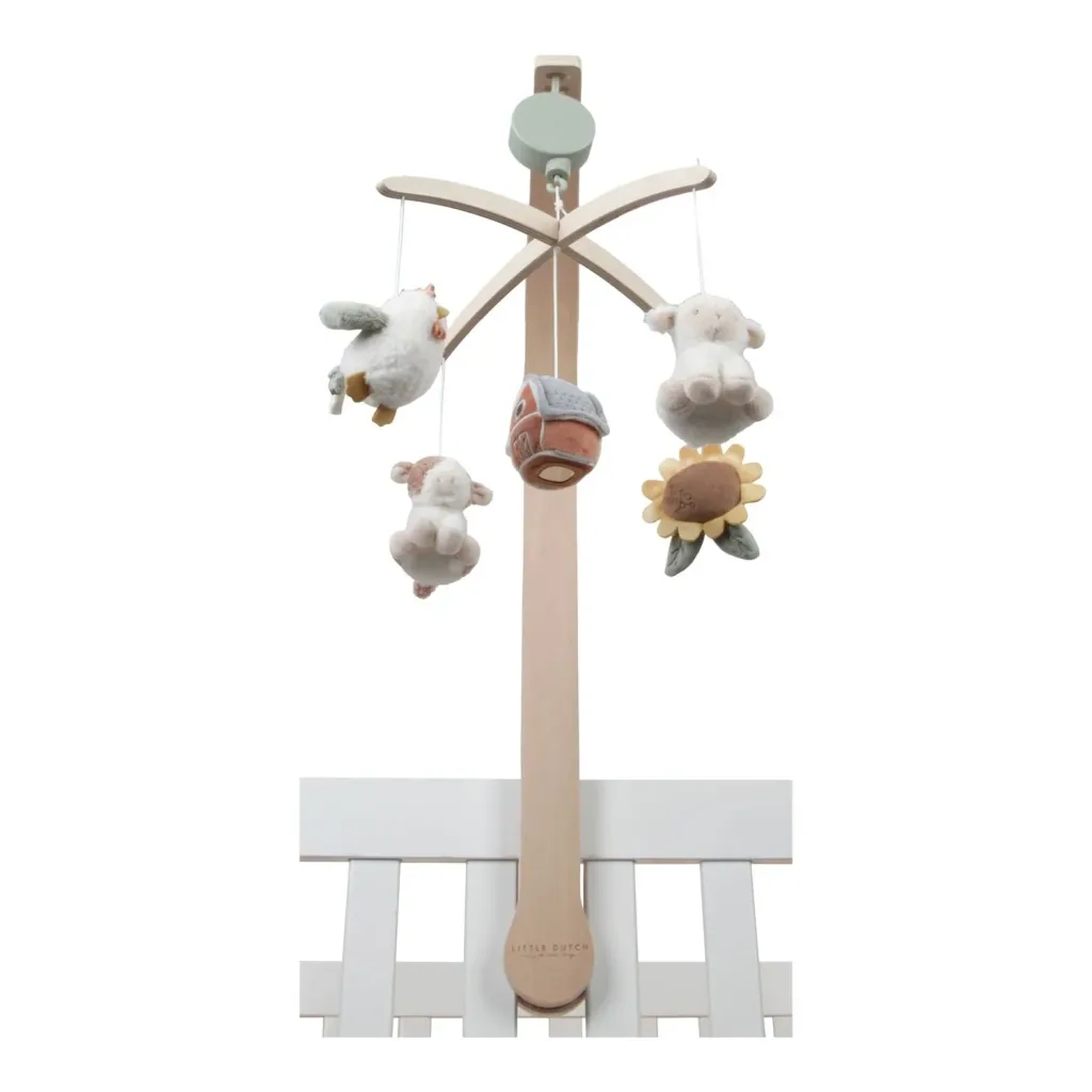 Little Dutch Baby Mobile, Mobile for Baby Crib, Musical Mobile, Little Farm