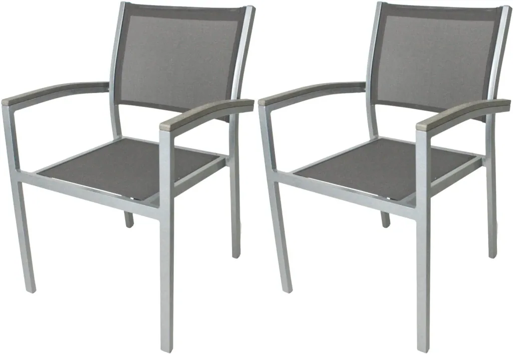 2 x stacking chairs "Grace"