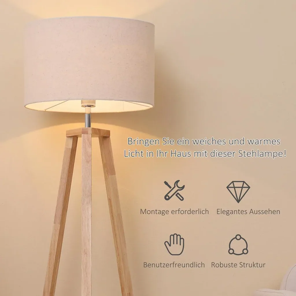 Floor lamp living room tripod floor lamp