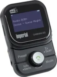 Mobile DAB+ receiver Dabman 65 (rechargeable battery, FM transmitter for car, Bluetooth, magnetic holder; antenna) black