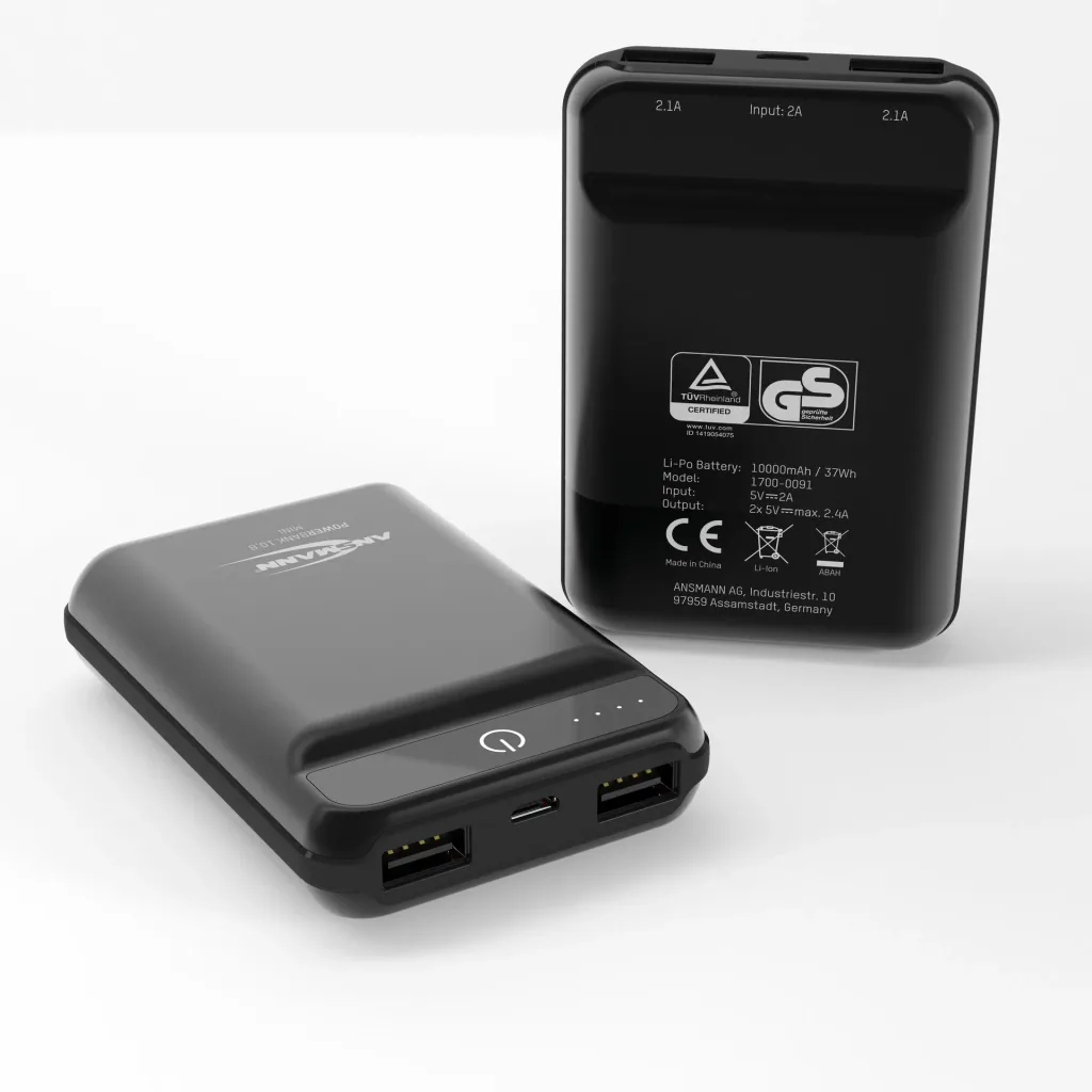 Power bank (external battery) with 10000 mAh