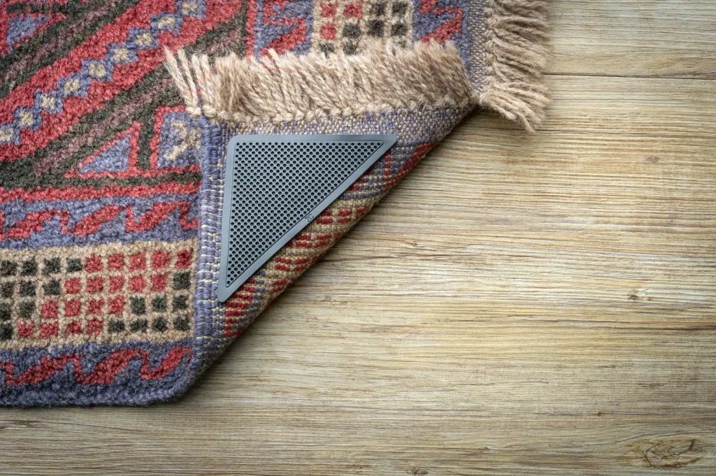 Anti-slip carpet corners, 4 pieces