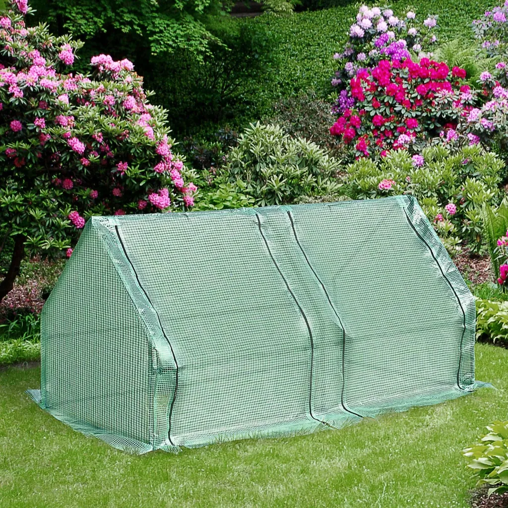 Mini greenhouse with 2 doors