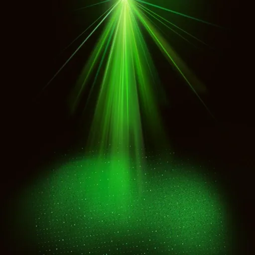 LED laser light projector with remote control