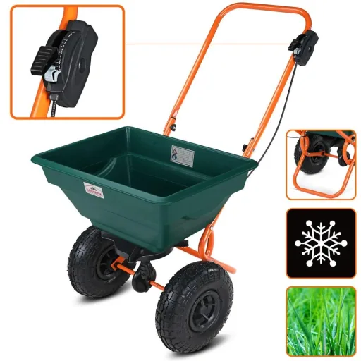Spreader with rubber wheels 20l
