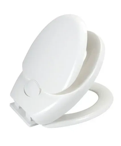 Toilet seat "Family" with automatic lowering, color white