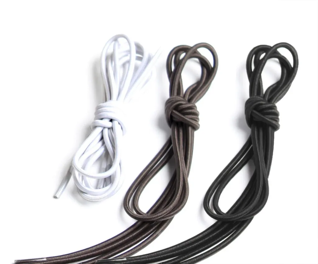 Elastic shoelaces, length 75 cm, 3 pairs