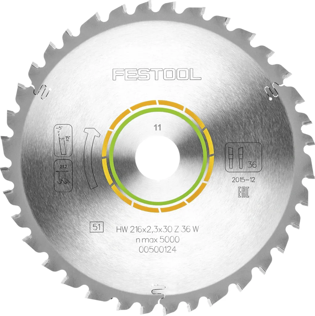 Universal saw blade 216 x 2.3 x 30 W36