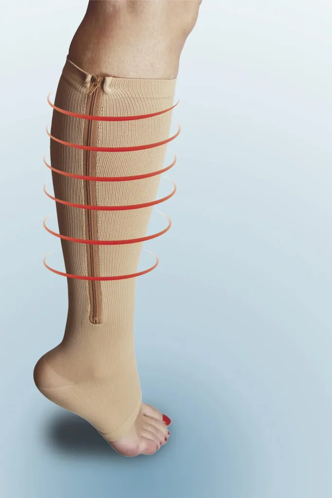 Compression knee socks, size S/M