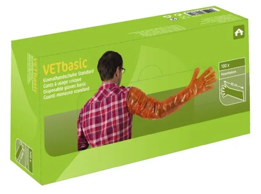 Disposable gloves "VetBasic", sleeve-length