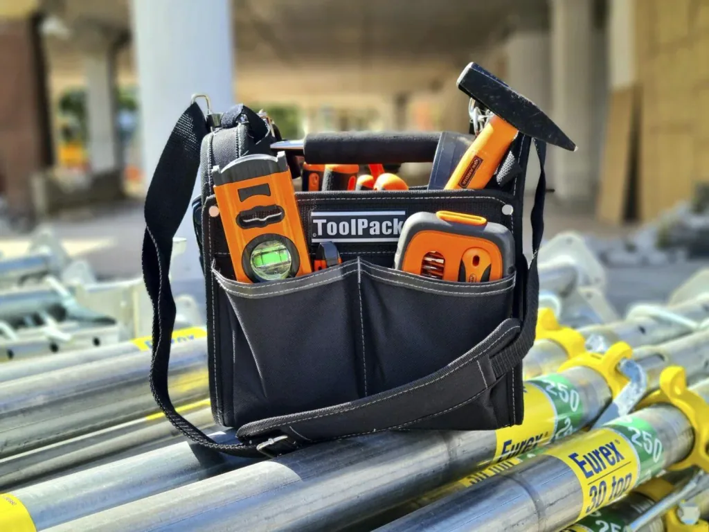 Tool carrying bag compact "Solid", black