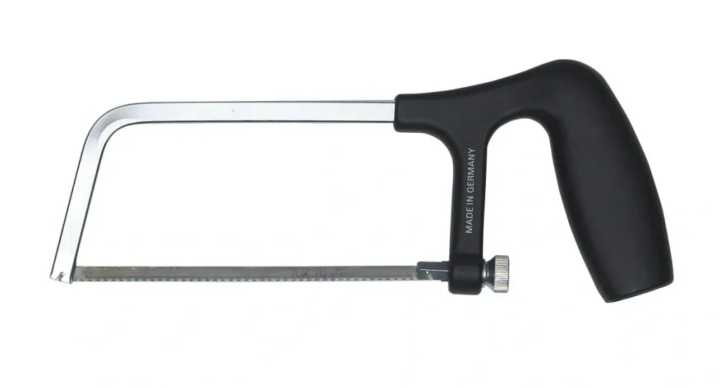 Saw bow with glass fiber reinforced plastic handle