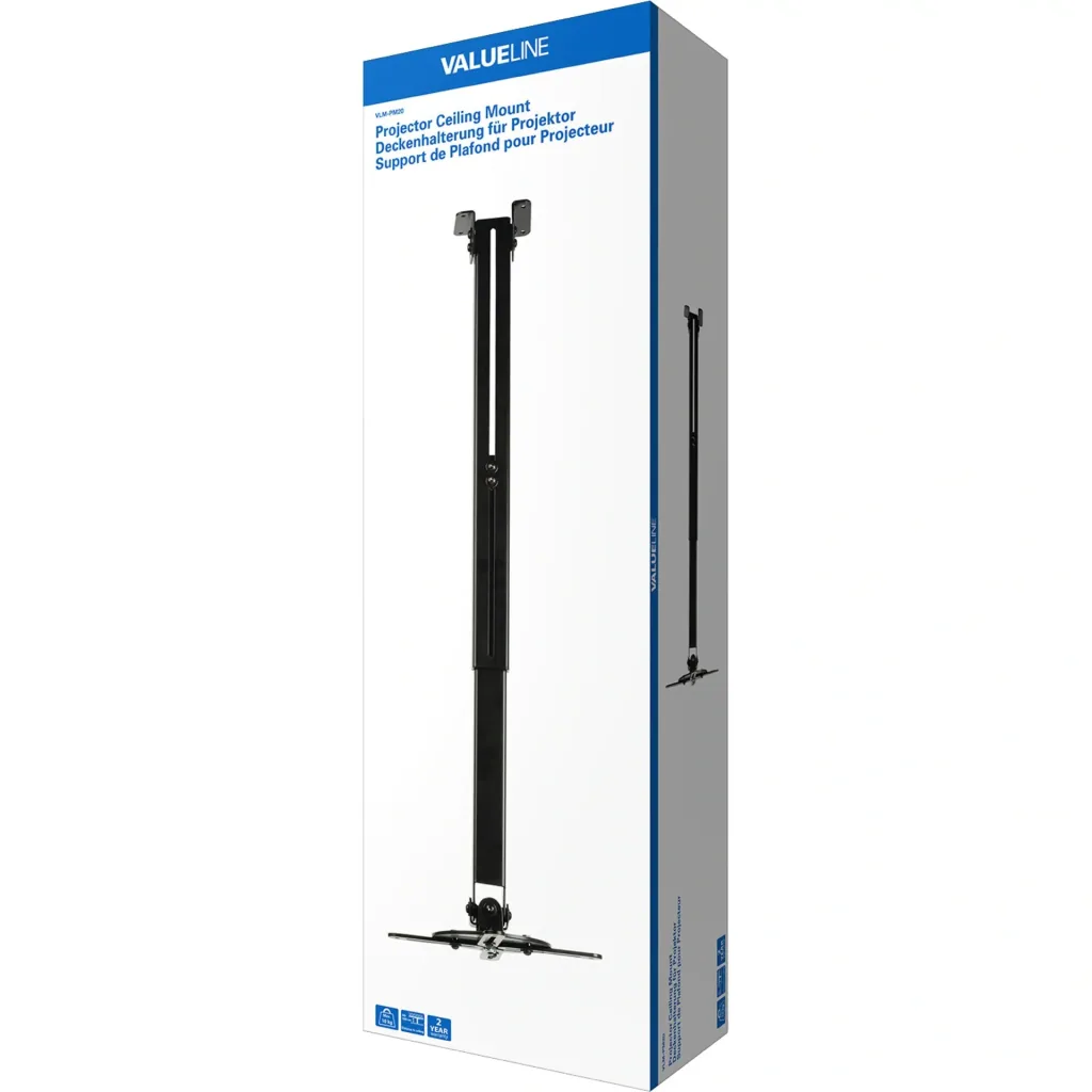 Projector ceiling mount fully movable 10 kg Black