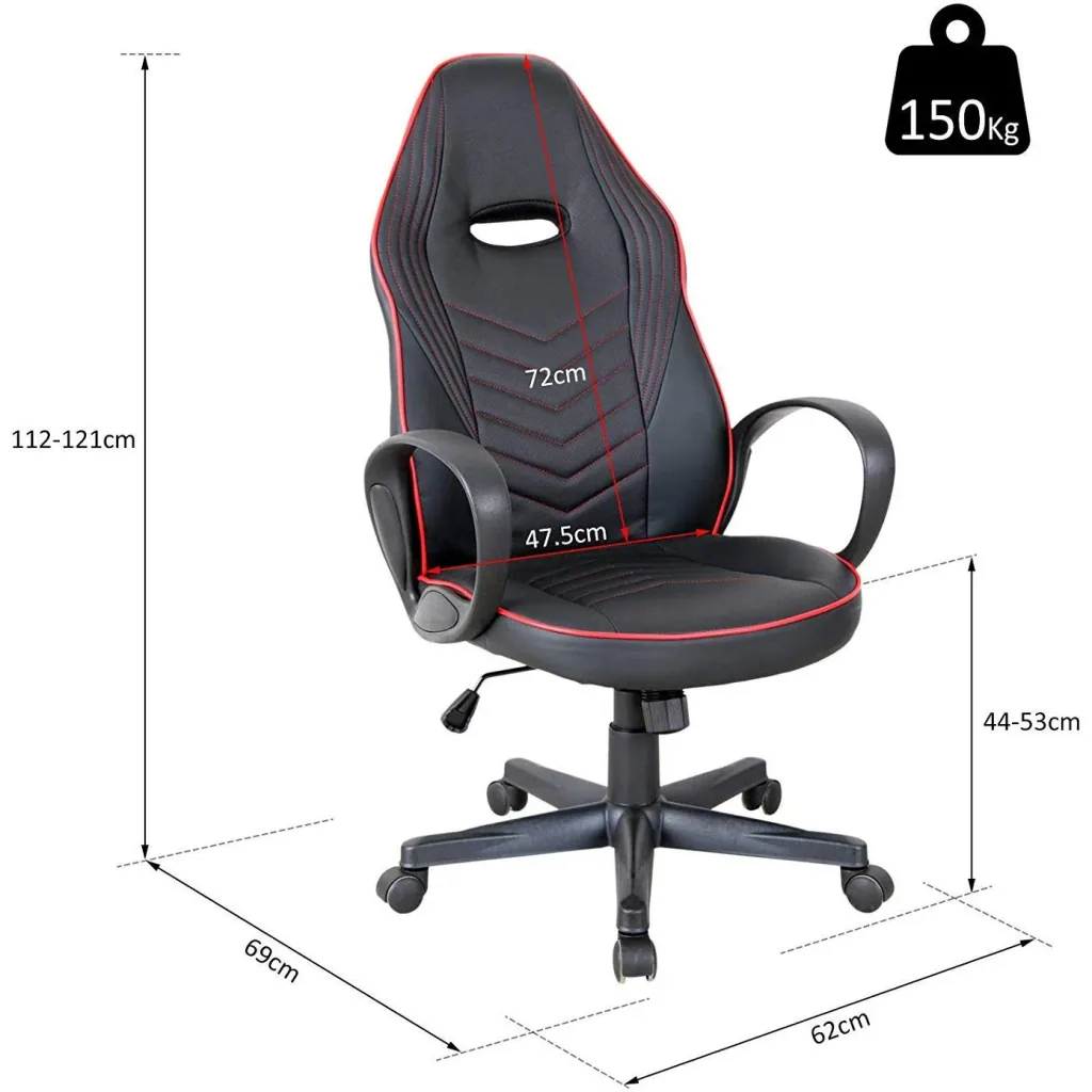 Gaming chair with rocking function