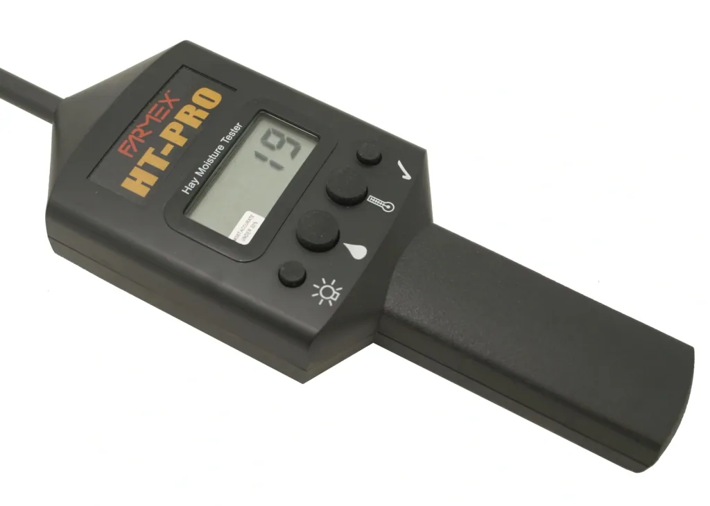 Digital hay and straw meter with LED display