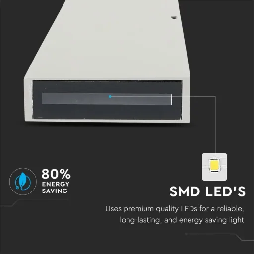 VT-826 LED wall light - 4W - 3000K - 450 lumens - grey