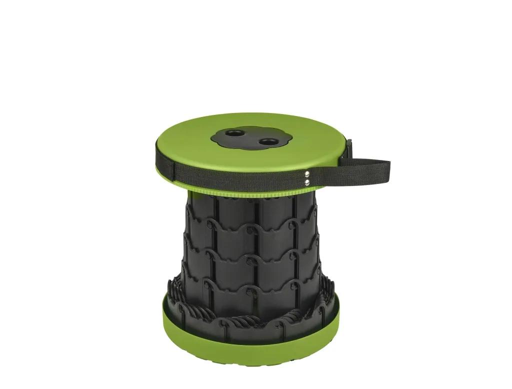 Camping folding stool, seat area 25 cm, load capacity 150 kg
