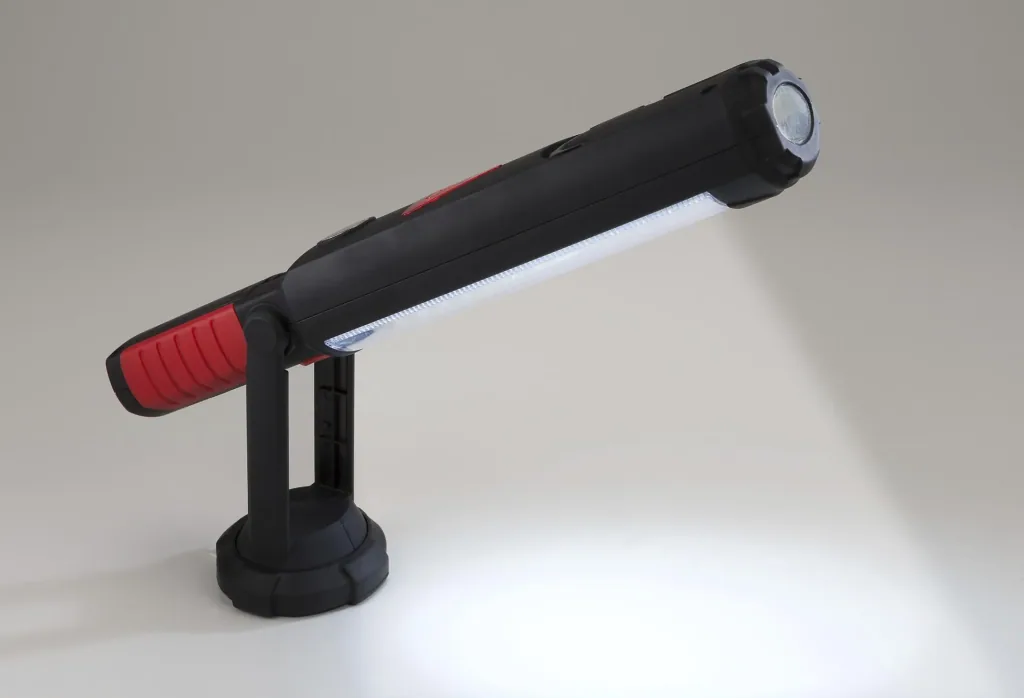 Work lamp with hazard warning light