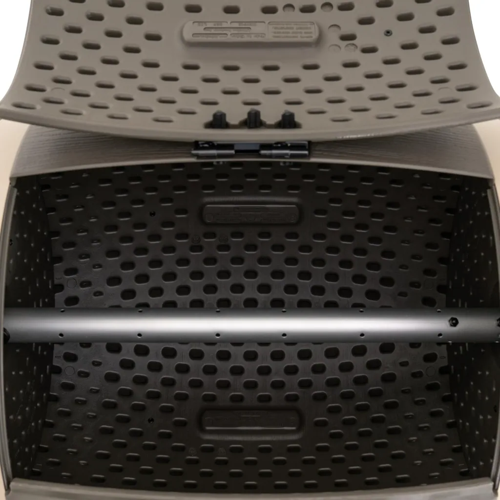 Composter Double Barrel 380 L 160×79×110 cm Brown – 2 Drums for Continuous Composting