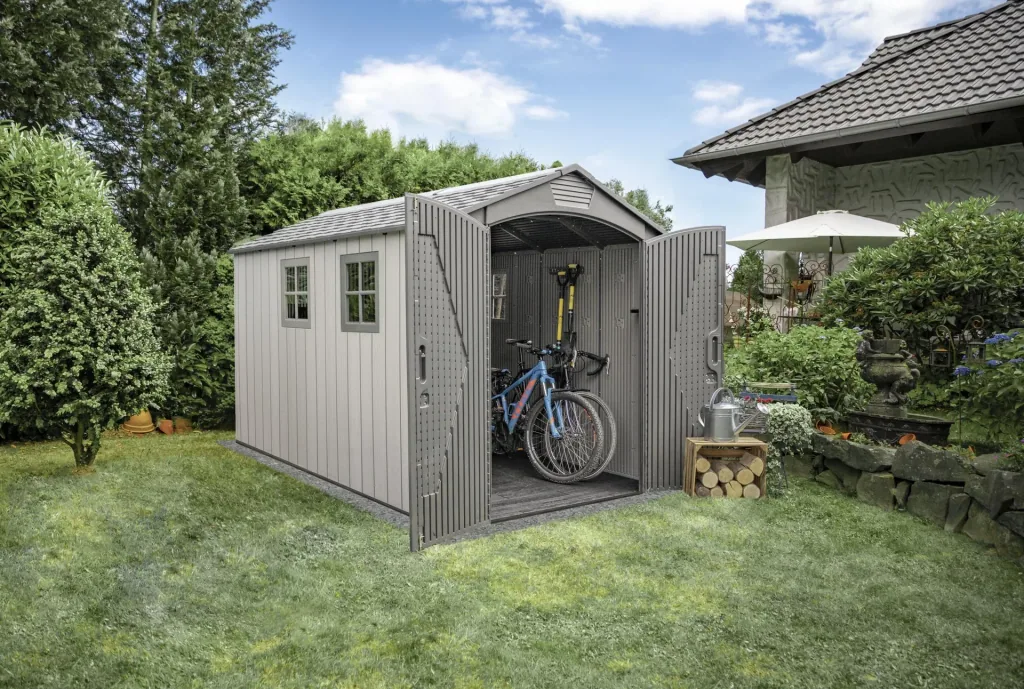 Garden/tool ​​shed, tool shed "Luna", plastic, anthracite, 285 x 204 x 227 cm