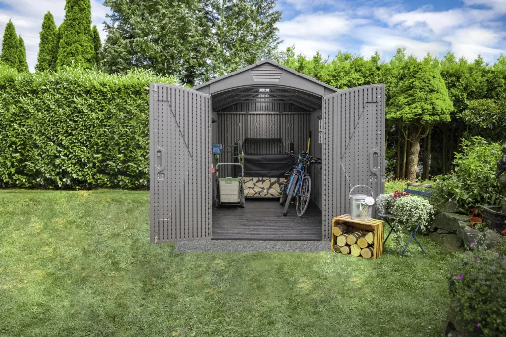 Garden/tool ​​shed, tool shed "Luna", plastic, anthracite, 285 x 204 x 227 cm