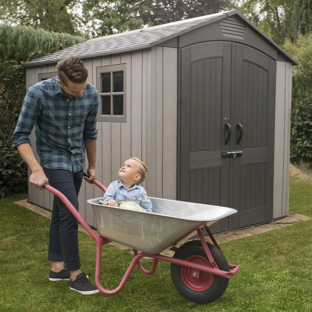 Garden/tool ​​shed, tool shed "Luna", plastic, anthracite, 285 x 204 x 227 cm