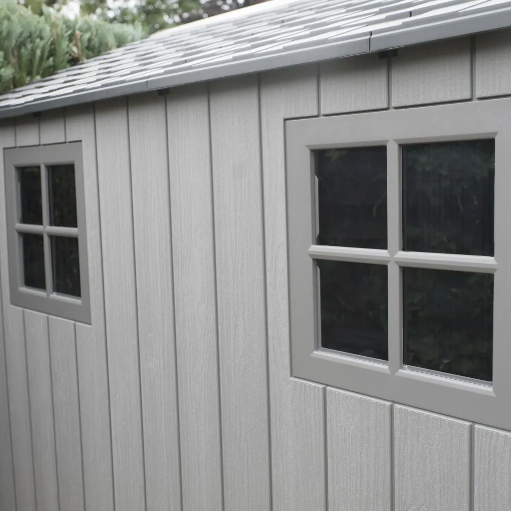 Garden/tool ​​shed, tool shed "Luna", plastic, anthracite, 285 x 204 x 227 cm