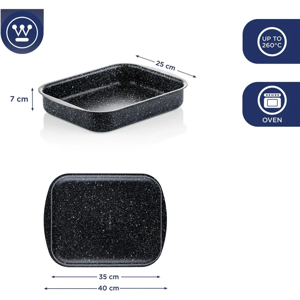 Casserole dish frying pan 35 cm black