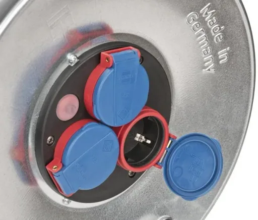 Cable reel Garant S IP44, diameter 240mm, sheet steel, 50m black Bremaxx cable