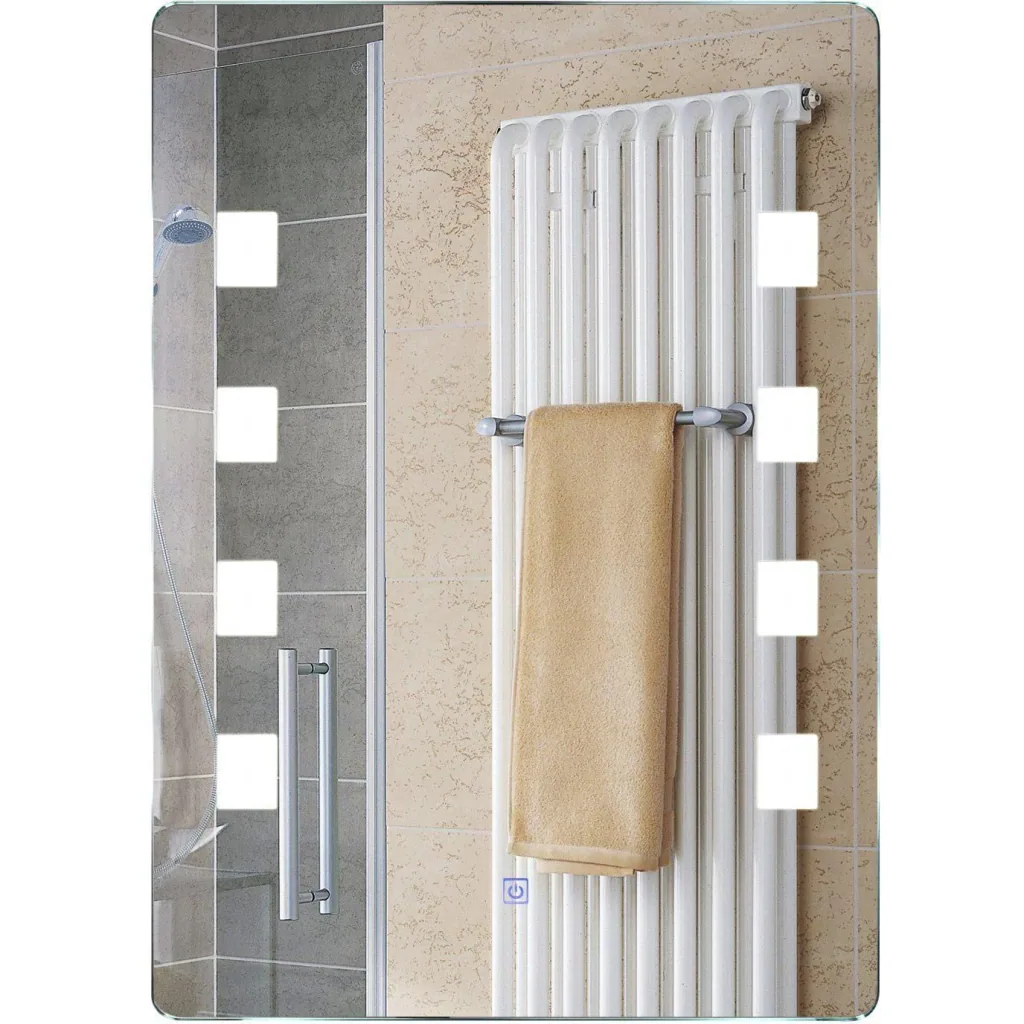 Illuminated mirror bathroom mirror LED mirror wall mirror 50 x 70 x 4cm