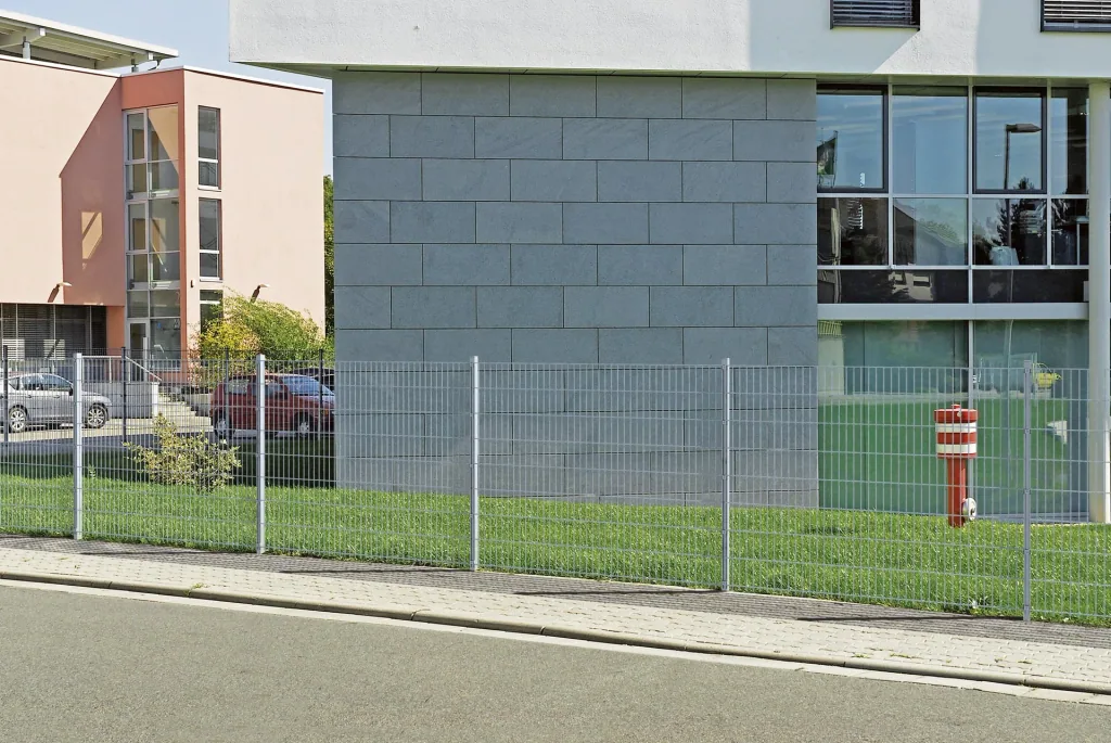 Double rod mesh fence complete set, hot-dip galvanized, height 120 cm, length 24 m