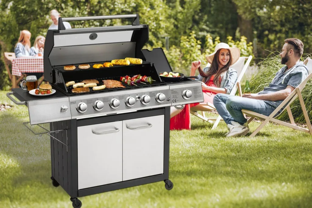 Stainless steel gas grill "Long Beach"