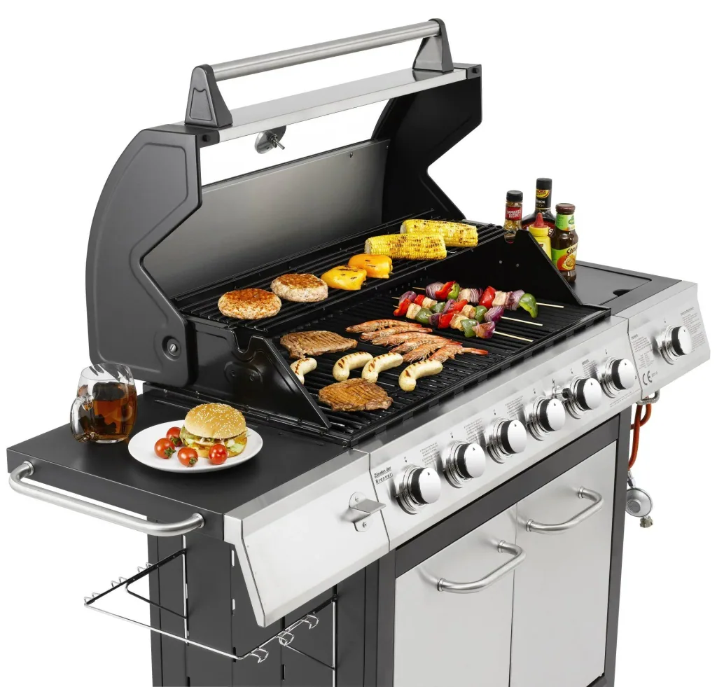 Stainless steel gas grill "Long Beach"