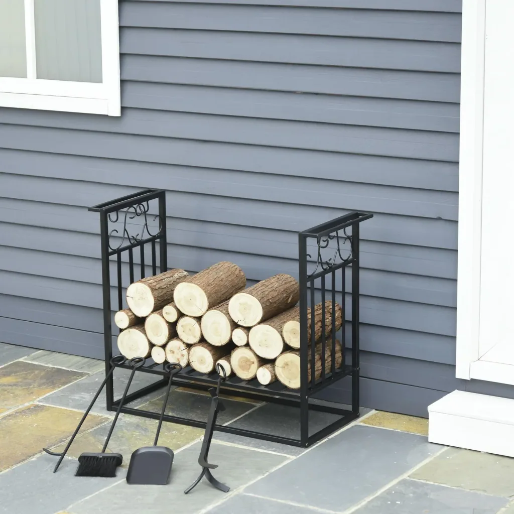 Firewood standard with firewood accessories increased steel