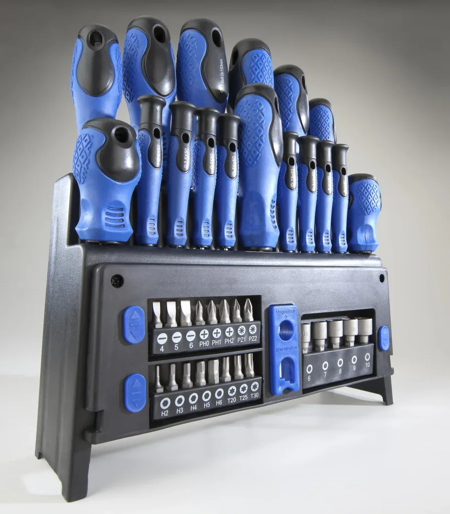 Screwdriver and bit set 39-piece