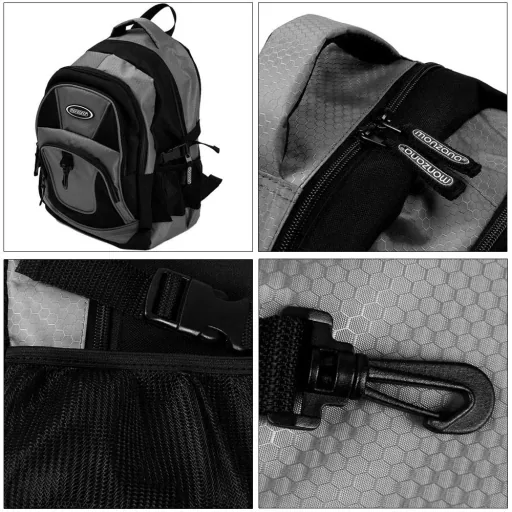 Backpack 34L - 4 compartments - notebook compartment - money compartment - bottle holder - straps