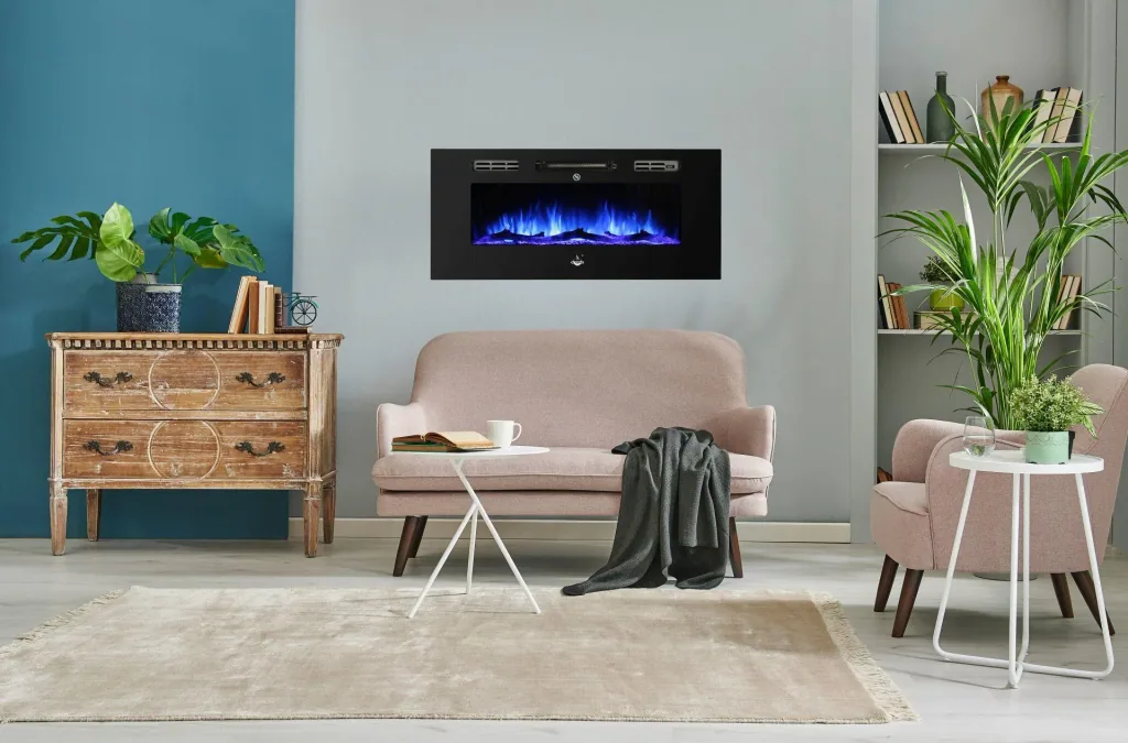 Electric fireplace "Bern" 100 cm wall mounting