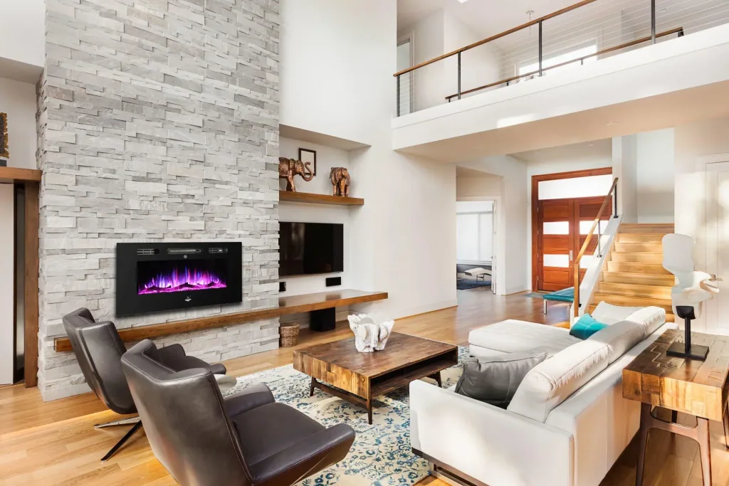 Electric fireplace "Bern" 100 cm wall mounting