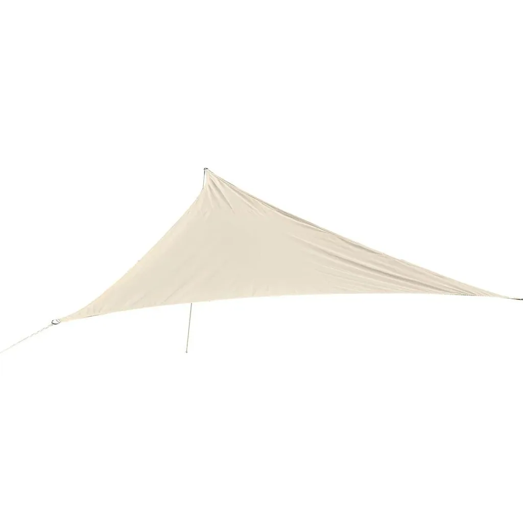 Sun sail triangle/3x3x3 m sand polyester - water-repellent